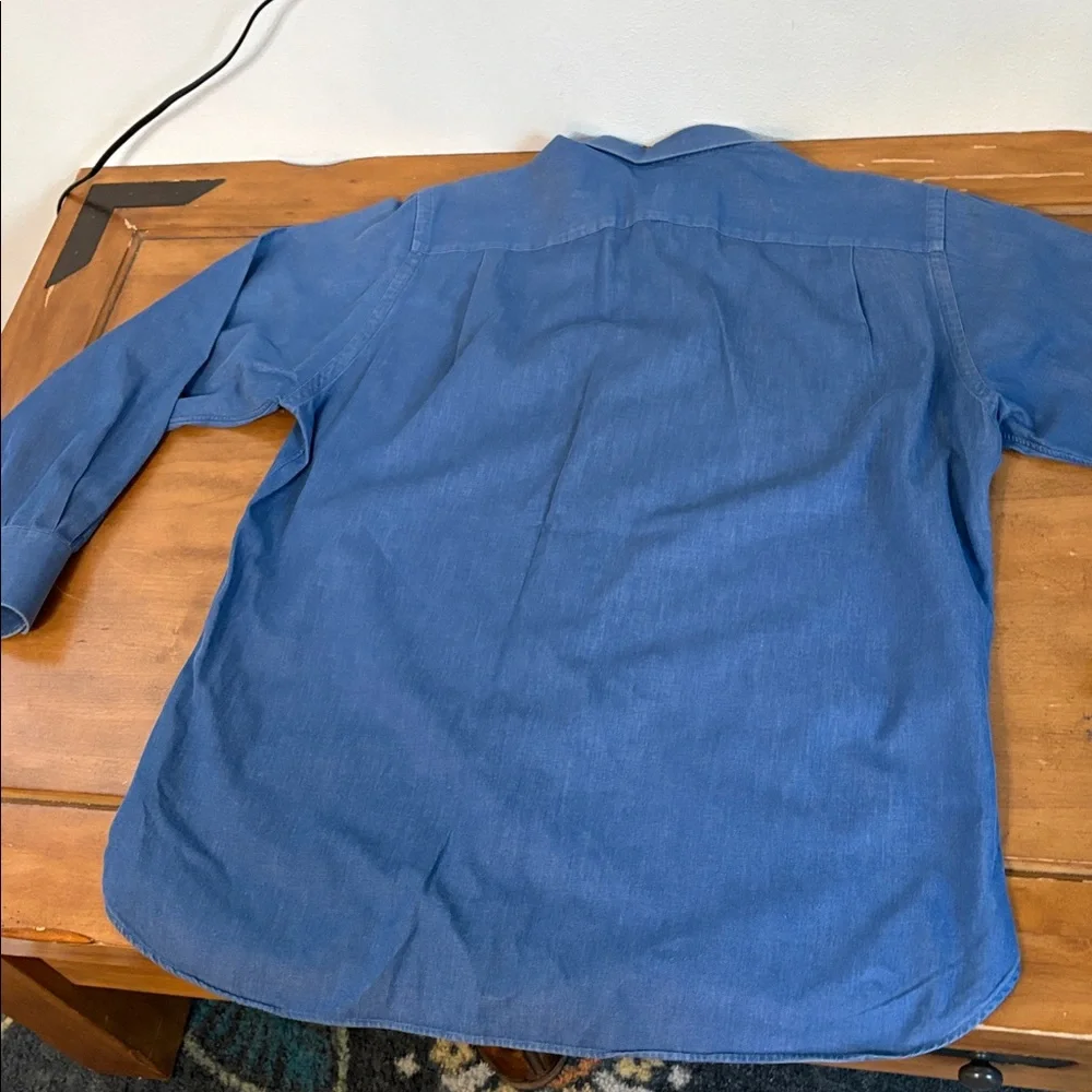 John W Nordstrom Men's Blue Button-Up Shirt Size 16-33 - Picture 10 of 13